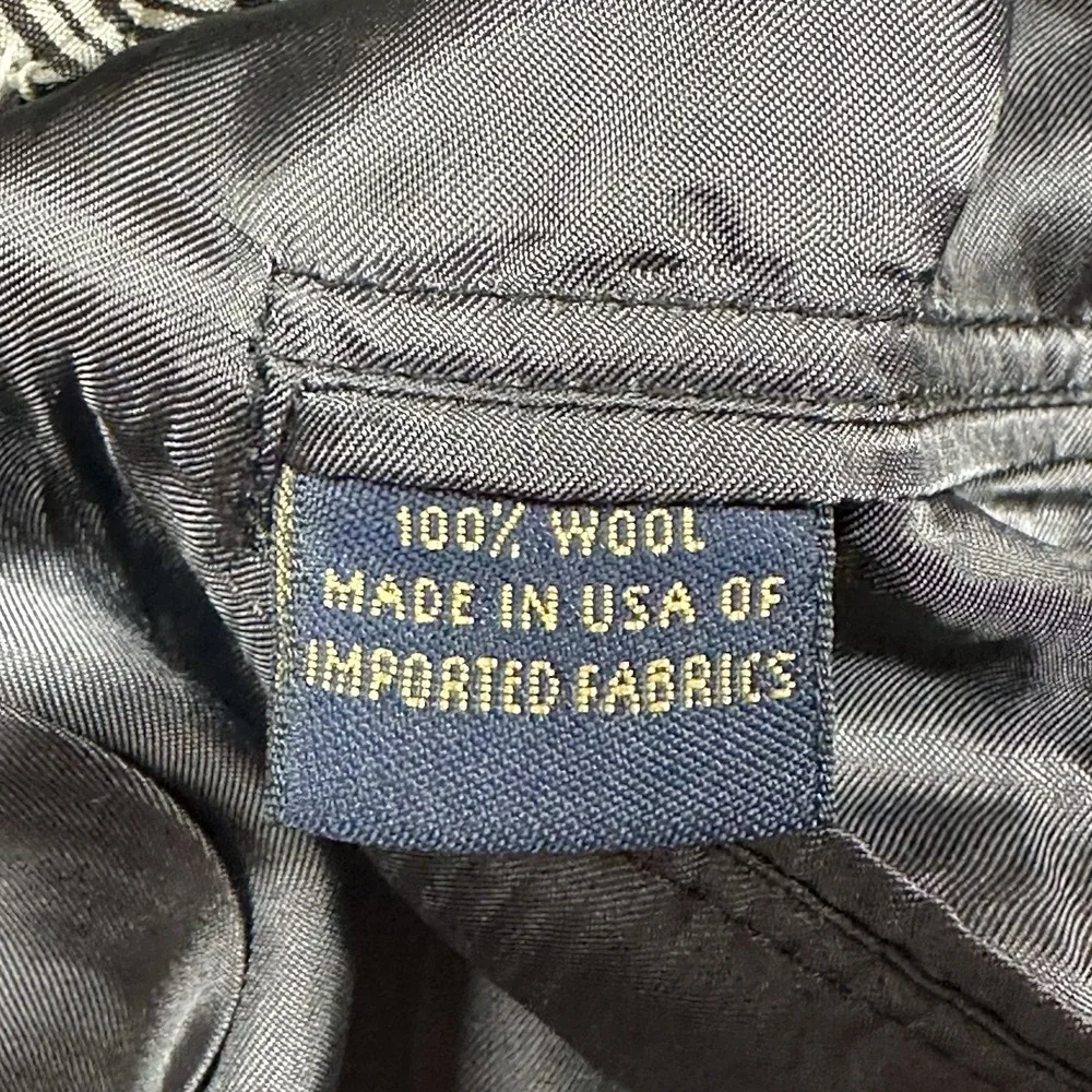 Vintage Brooks Brothers BrooksEase Blazer Mens 43R Gray Wool 2‎ Button